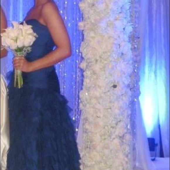 Pronovias Navy Dress ( Good for size 6-8) - Picture 1 of 8